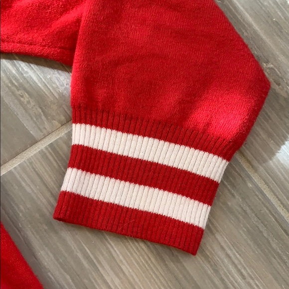 Chaser cashmere blend red star sweater, S - Picture 5 of 7